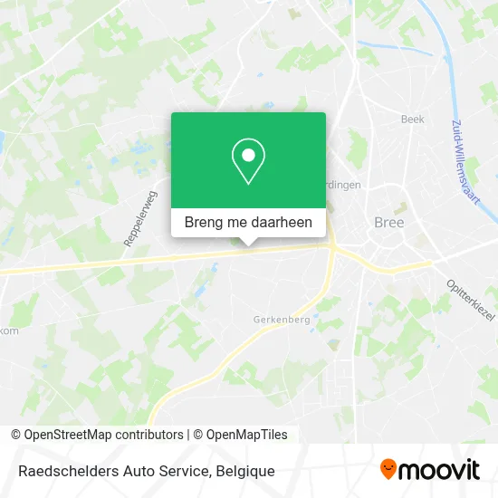 Raedschelders Auto Service kaart