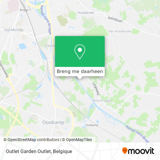 Outlet Garden Outlet kaart