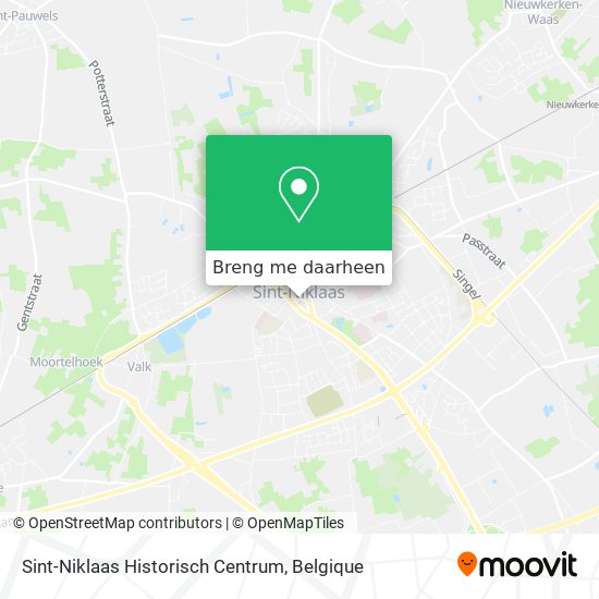 Sint-Niklaas Historisch Centrum kaart