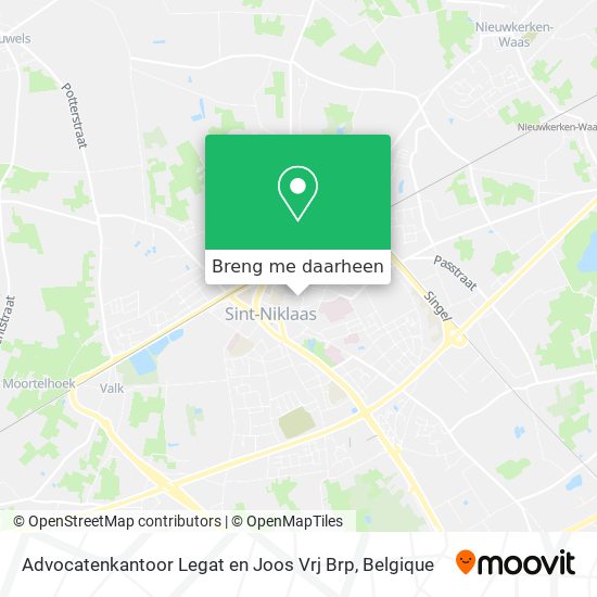 Advocatenkantoor Legat en Joos Vrj Brp kaart