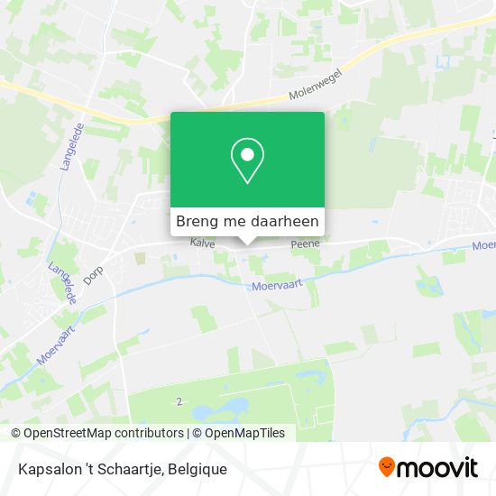 Kapsalon 't Schaartje kaart