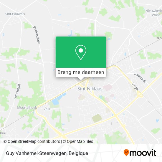 Guy Vanhemel-Steenwegen kaart