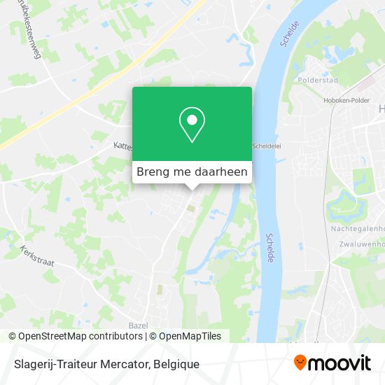 Slagerij-Traiteur Mercator kaart