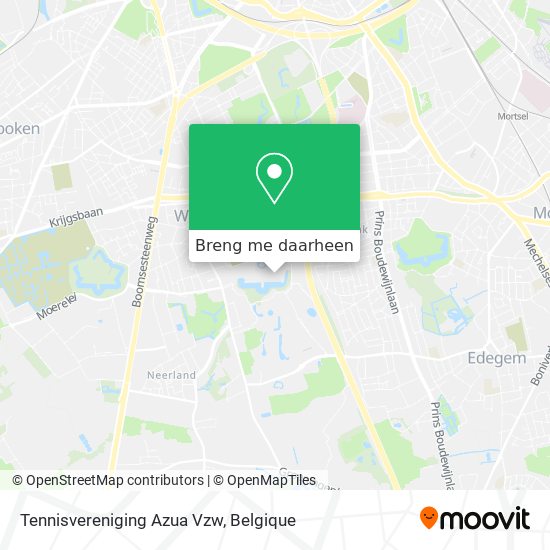 Tennisvereniging Azua Vzw kaart