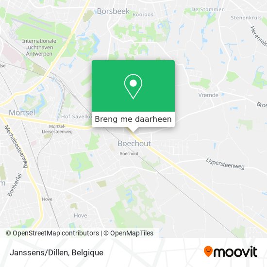 Janssens/Dillen kaart