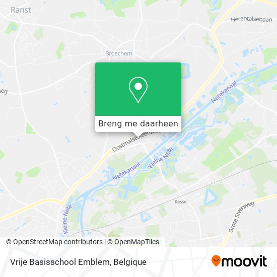 Vrije Basisschool Emblem kaart