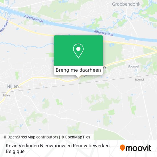 Kevin Verlinden Nieuwbouw en Renovatiewerken kaart
