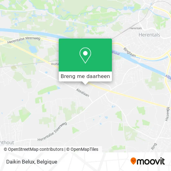 Daikin Belux kaart