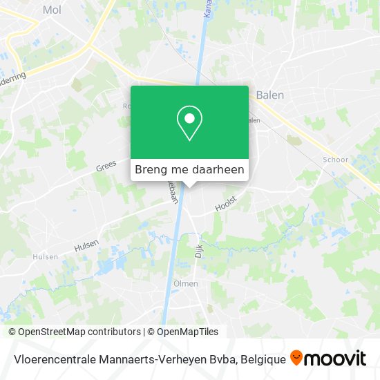 Vloerencentrale Mannaerts-Verheyen Bvba kaart