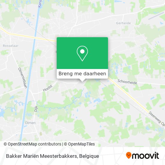 Bakker Mariën Meesterbakkers kaart