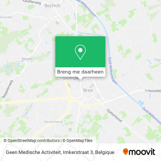 Geen Medische Activiteit, Imkerstraat 3 kaart