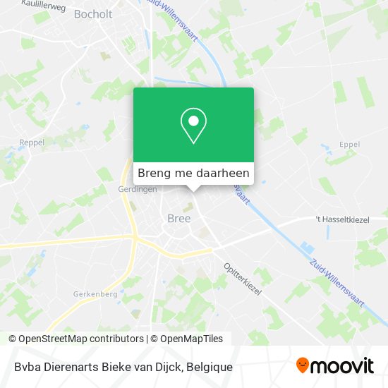 Bvba Dierenarts Bieke van Dijck kaart