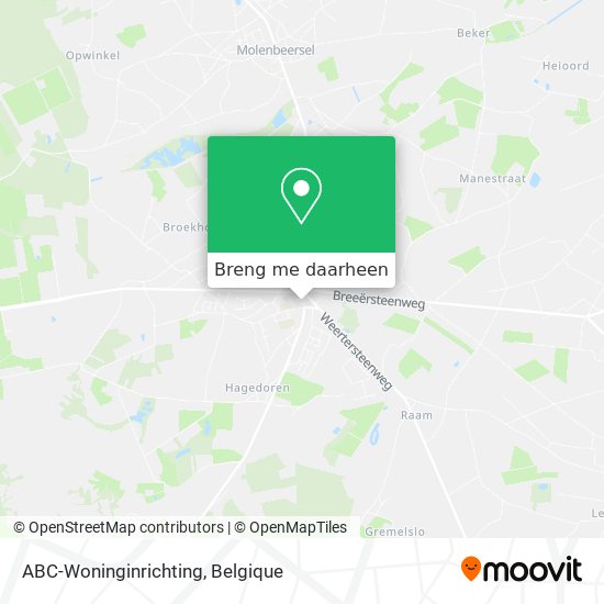 ABC-Woninginrichting kaart