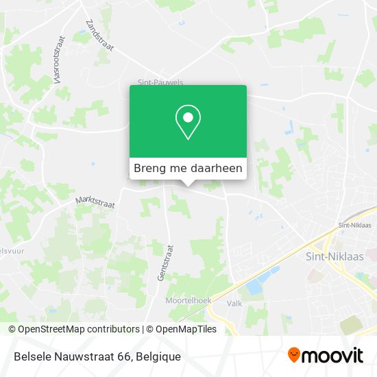 Belsele Nauwstraat 66 kaart