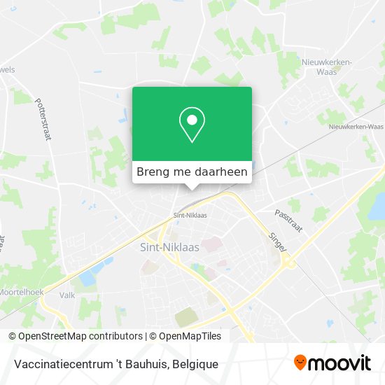 Vaccinatiecentrum 't Bauhuis kaart