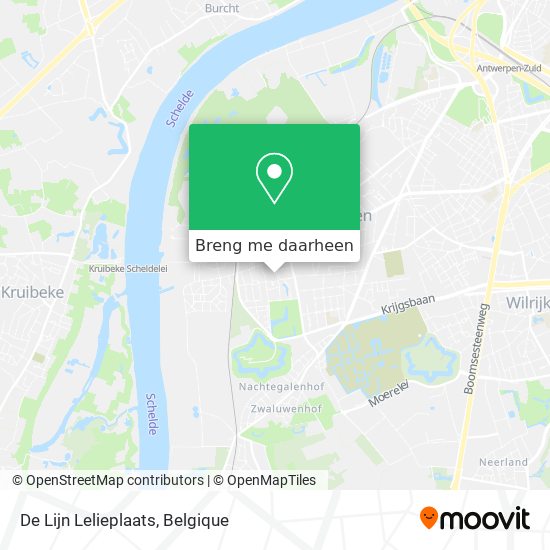 De Lijn Lelieplaats kaart