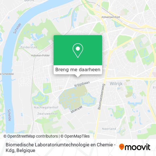Biomedische Laboratoriumtechnologie en Chemie - Kdg kaart
