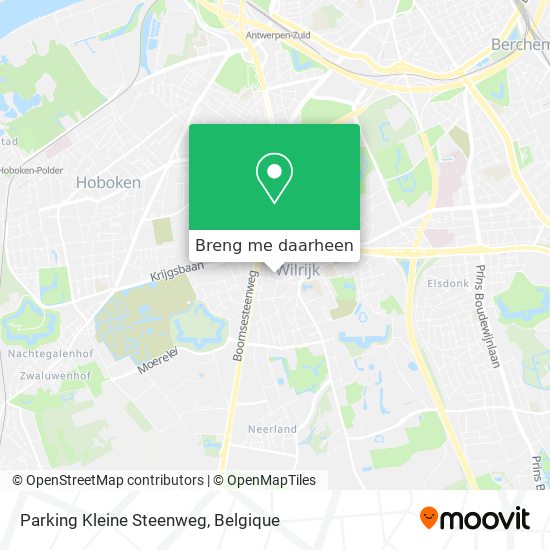Parking Kleine Steenweg kaart