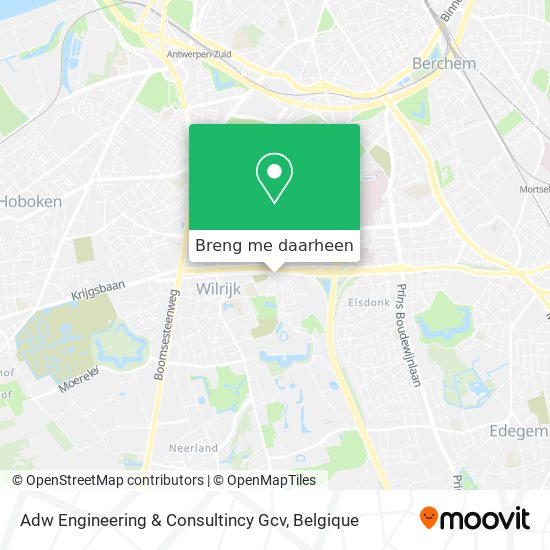 Adw Engineering & Consultincy Gcv kaart