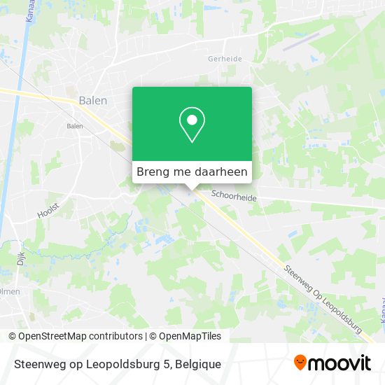 Steenweg op Leopoldsburg 5 kaart