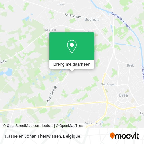 Kasseien Johan Theuwissen kaart
