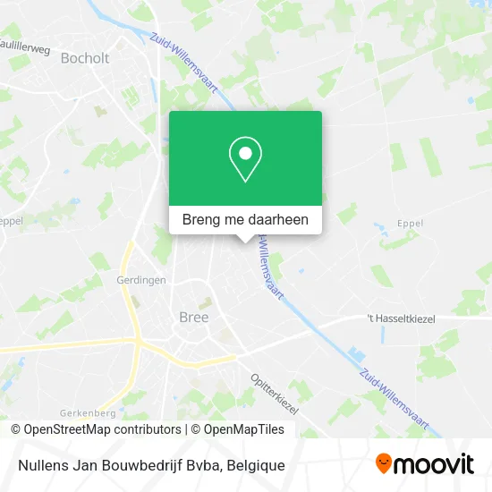 Nullens Jan Bouwbedrijf Bvba kaart
