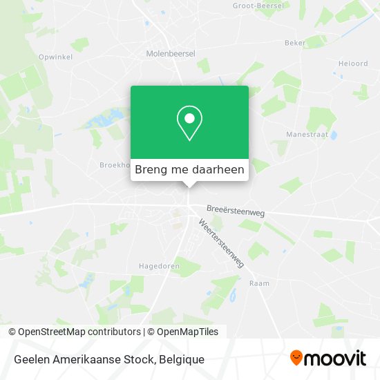 Geelen Amerikaanse Stock kaart
