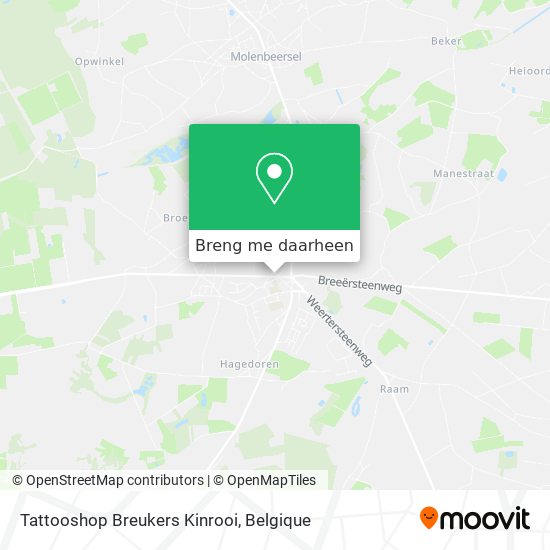 Tattooshop Breukers Kinrooi kaart