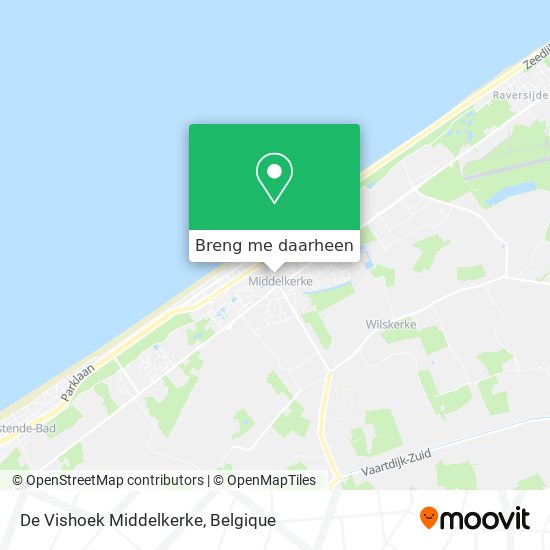 De Vishoek Middelkerke kaart