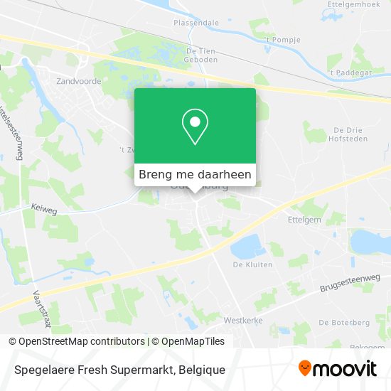 Spegelaere Fresh Supermarkt kaart