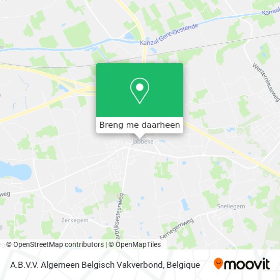 A.B.V.V. Algemeen Belgisch Vakverbond kaart