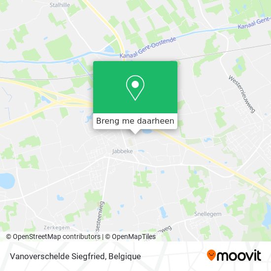 Vanoverschelde Siegfried kaart