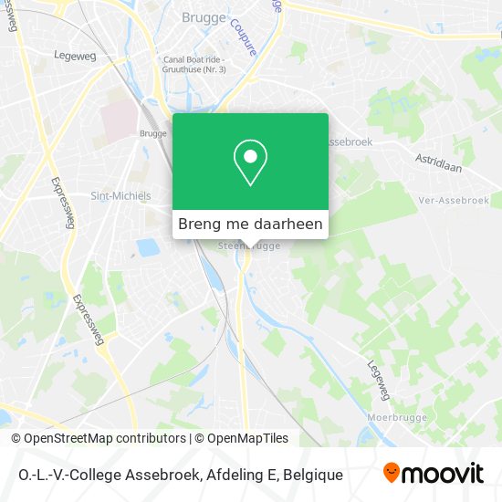 O.-L.-V.-College Assebroek, Afdeling E kaart