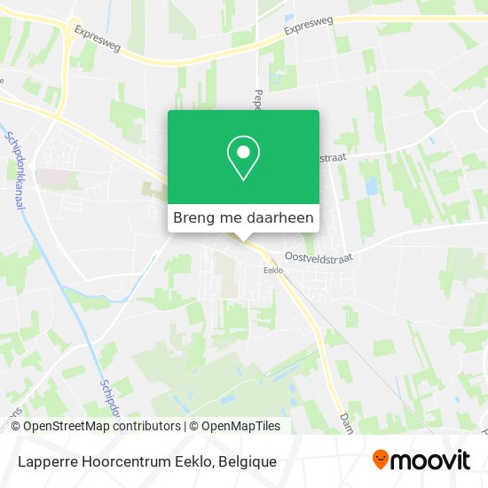 Lapperre Hoorcentrum Eeklo kaart