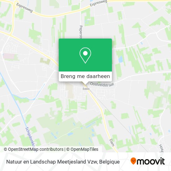 Natuur en Landschap Meetjesland Vzw kaart