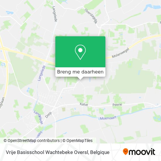 Vrije Basisschool Wachtebeke Oversl kaart