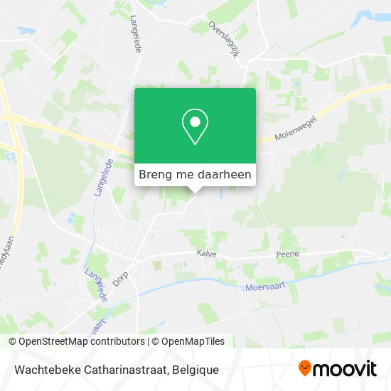 Wachtebeke Catharinastraat kaart