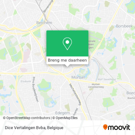 Dice Vertalingen Bvba kaart