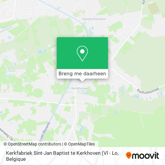 Kerkfabriek Sint-Jan Baptist te Kerkhoven kaart