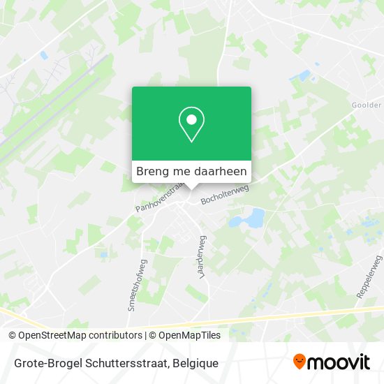Grote-Brogel Schuttersstraat kaart