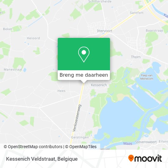 Kessenich Veldstraat kaart