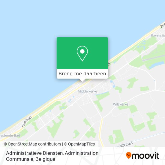 Administratieve Diensten, Administration Communale kaart