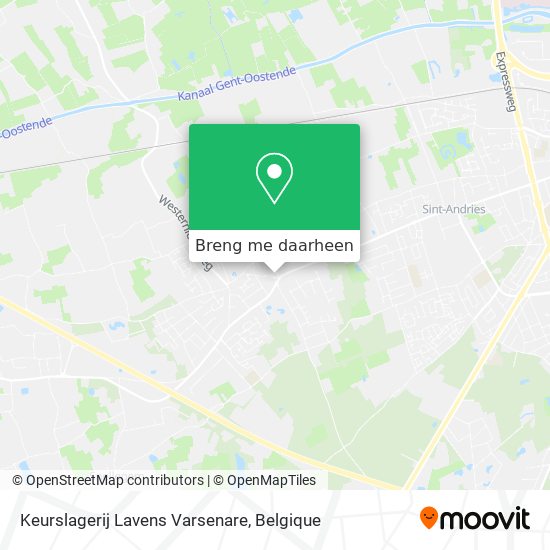 Keurslagerij Lavens Varsenare kaart