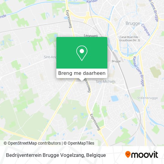 Bedrijventerrein Brugge Vogelzang kaart