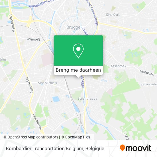 Bombardier Transportation Belgium kaart