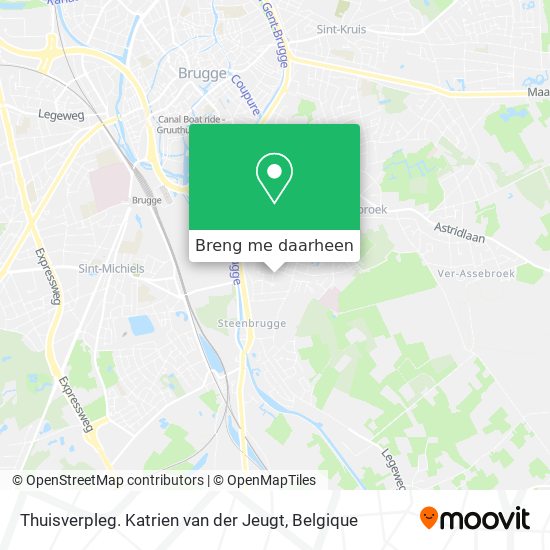 Thuisverpleg. Katrien van der Jeugt kaart
