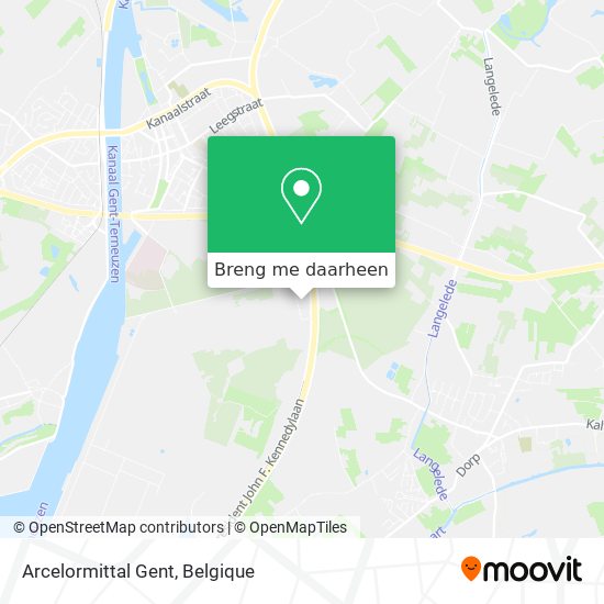 Arcelormittal Gent kaart