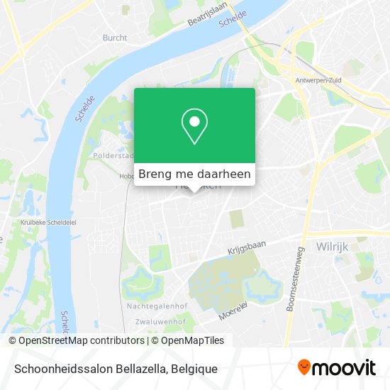 Schoonheidssalon Bellazella kaart