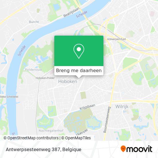 Antwerpsesteenweg 387 kaart