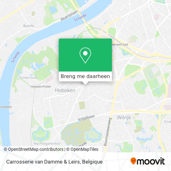 Carrosserie van Damme & Leirs kaart